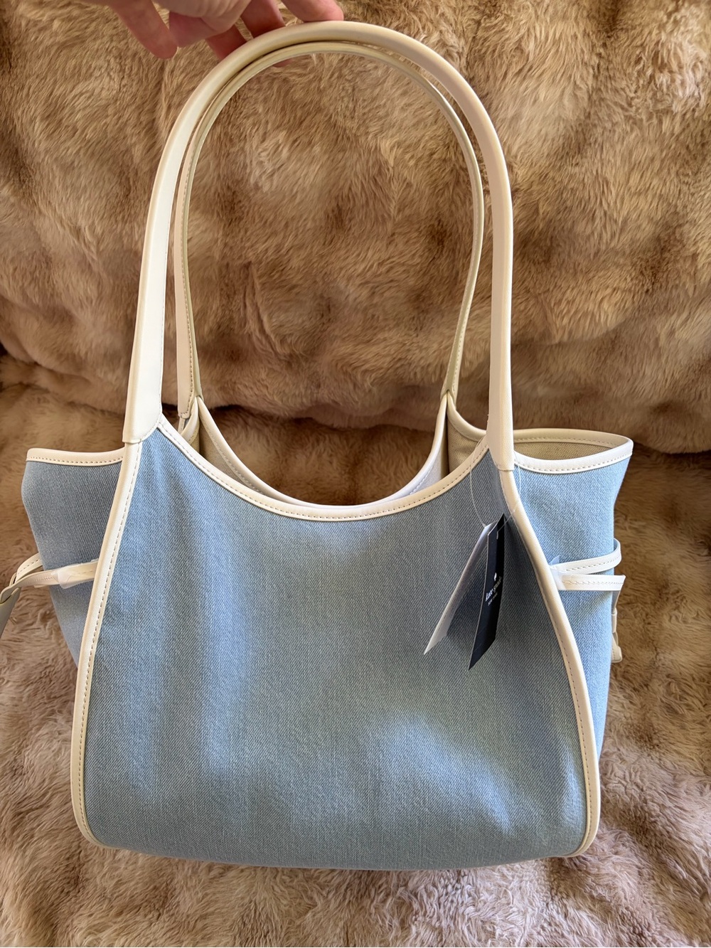 Kate Spade Medium Stash Denim Carry All Bag - Picture 10 of 16